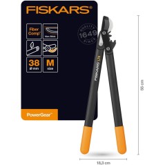 "Fiskars Powergear L74 3 Pruning Shears - Effortless Cutting for Garden Perfection"